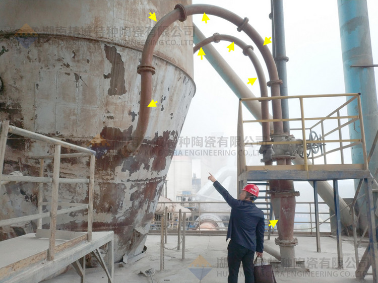 湖南大宝娱乐特特种陶瓷有限公司回访客户并审查耐磨陶瓷管道现场运行情形